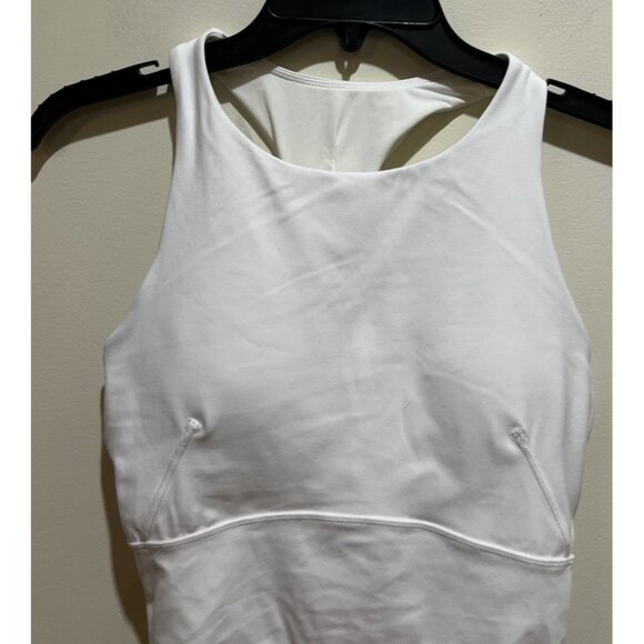 Glowmode High Neck Crop Sports Bra ~ White ~ Size Medium - Picture 3 of 6